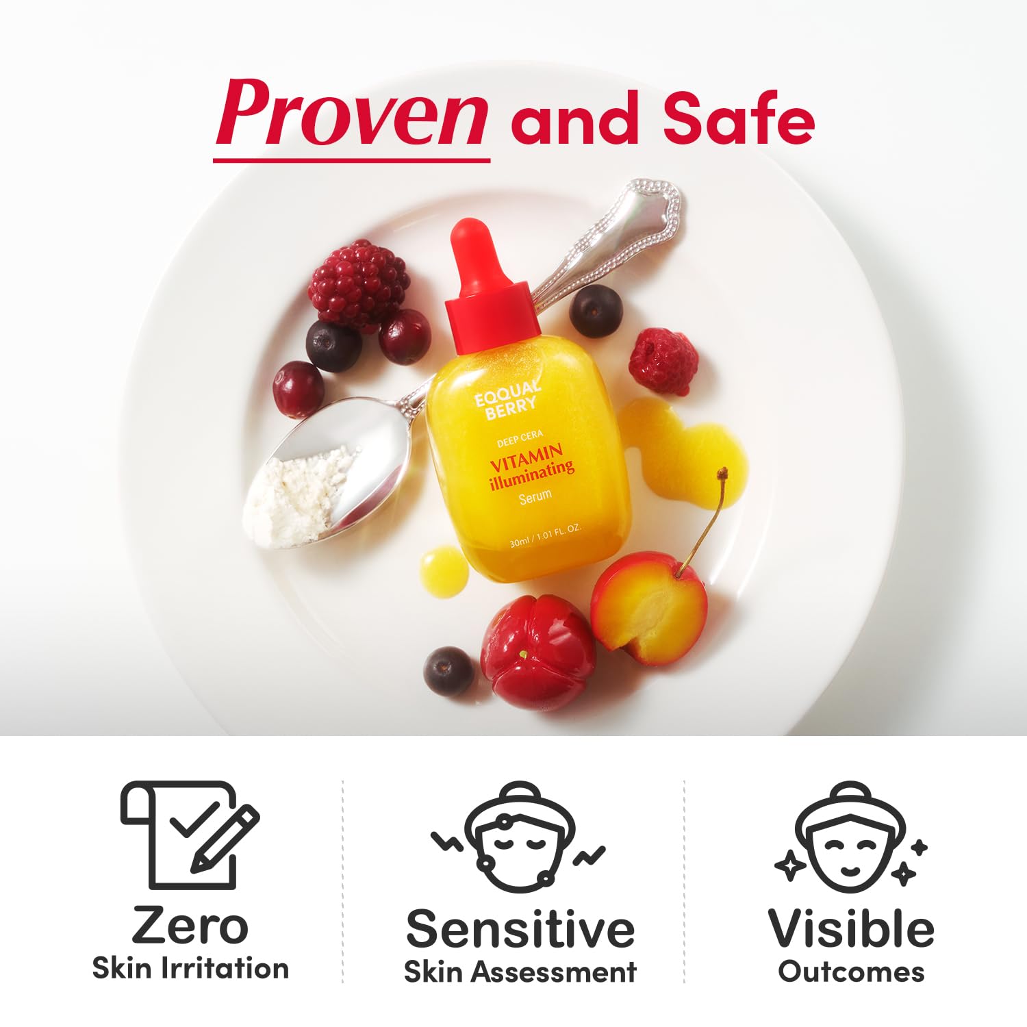 EQQUALBERRY Suero Iluminador de Vitamina C con Niacinamida