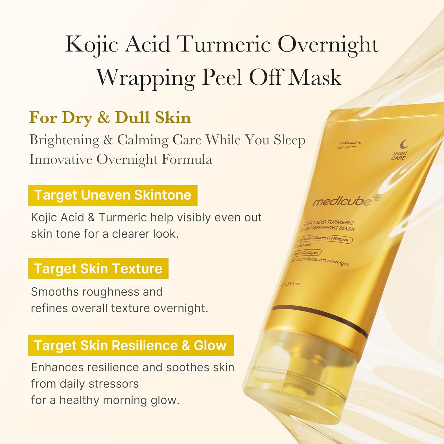 Medicube Mascarilla de Noche de cúrcuma y ácido kójico