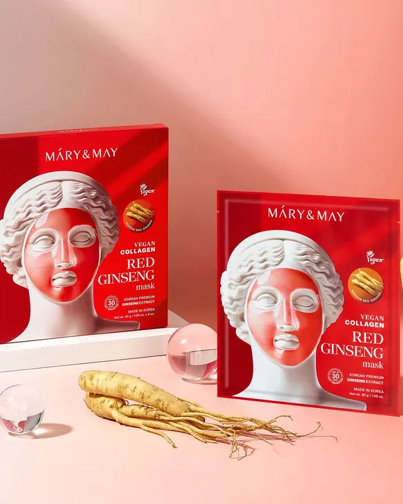 Mary & May mascarilla Ginseng rojo vegano